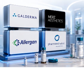 Marcas Galderma, Merz Aesthetics, Allergan e Pharmaesthetics