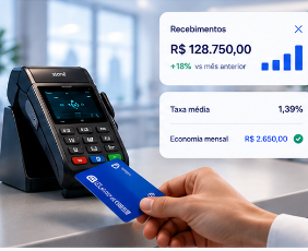 Maquininha e solução financeira da Clinic Partners